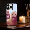 Monkey abstract Funny Phone Case For iPhone 17,16,15,14,13,12,11,Pro Max,Plus Candy Silver Cover