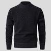 Men S Casual Half Turtleneck Fleece Thick Knit Sweater