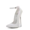 New Super High Pointed Toe Slim Heels Shoes Style Fashionable Light Mouth Large Size Elegant Buckle Fashionable Bright Colors
