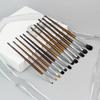 Tapered Wool Animal Hair Makeup Brush for Eyeshadow, Blending, Concealer, and Lip & Brow Application.
