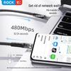 ROCK Z21 100W Type-C to Type-C Transparent Fast Charging Cable