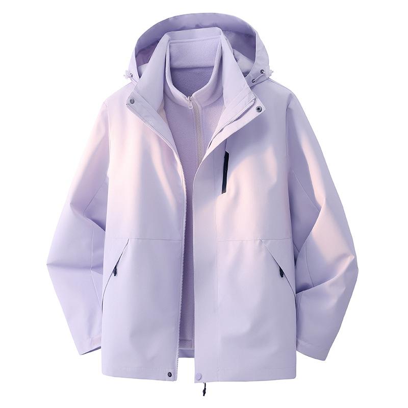 

Куртка Три-в-одном Штормовая Ветрозащитная Водонепроницаемая Куртка Мужская и Женская Трехзащитная Туристическая Альпинистская Костюм 3XL