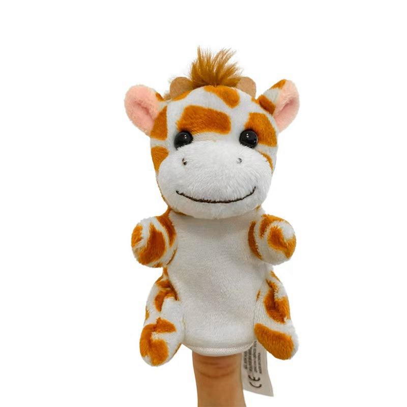 Jungle Animals Hand Puppet Plush Toy Cartoon Animal Finger Puppet Role Play Tell Story Cloth Doll Educational Toys for Children
