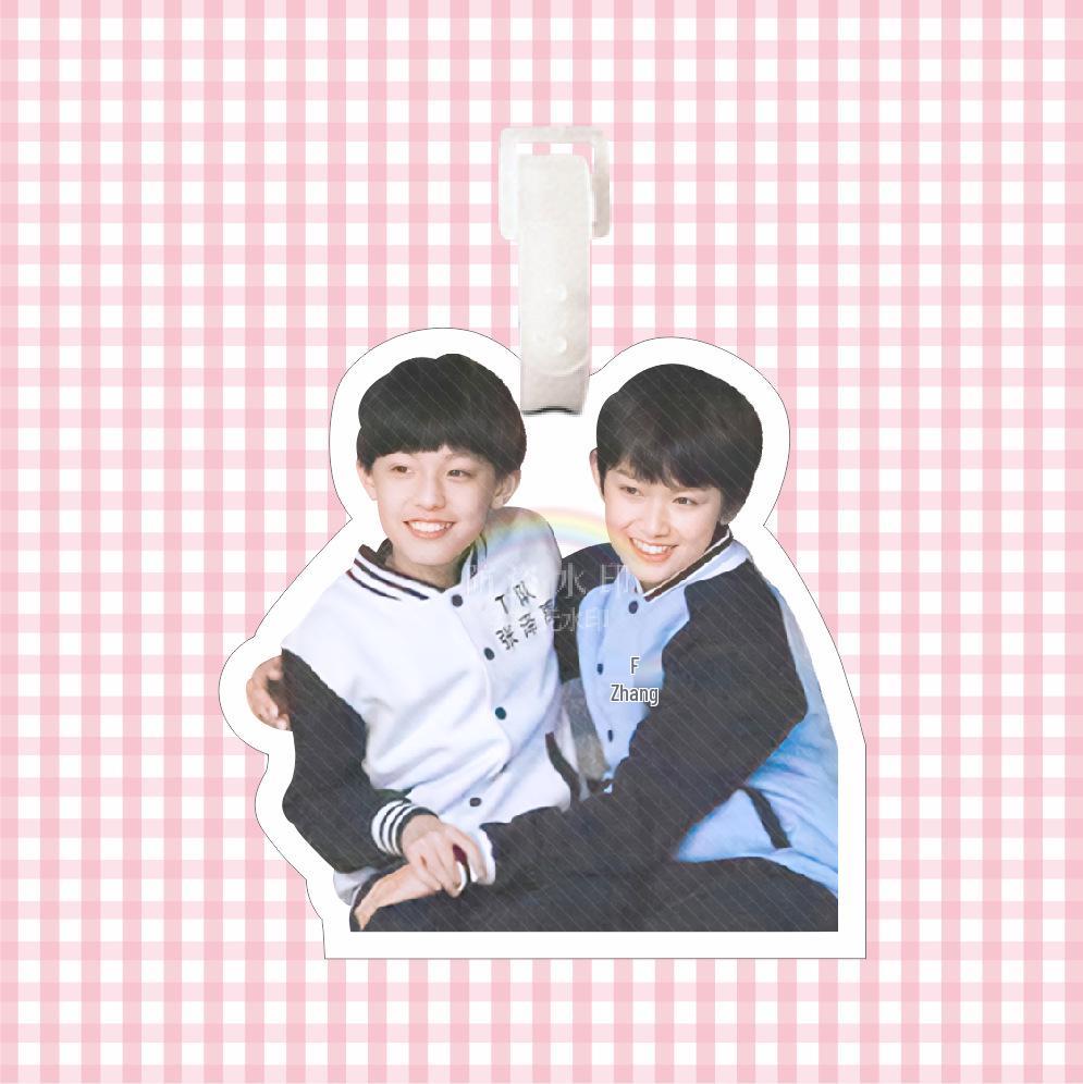 Zhang Zeyu Boy Group Luggage Tag: Backpack Pendant, Travel Case Decoration, Anti-Lost Keychain Tag
