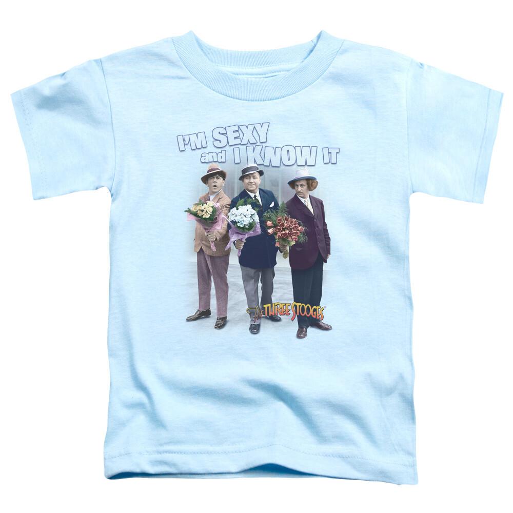 Three Stooges Toddler T-Shirt Sexy and I Know it Light Blue Tee Unisex T-Shirt XXXL