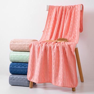 Wellenförmiges, saugfähiges Korallenfleece-Badetuch - Weich und individualisierbar