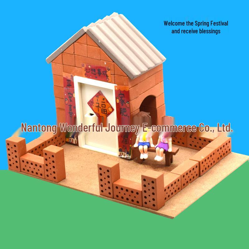 Little Bricklayer DIY Cement House Building Blocks - Educational Toy for Children