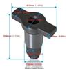 3XUF Sturdy Stainless Steel Anvil Assembly For 1/2Inch Impacts Tool Universal Frictions Rings Replacements Part