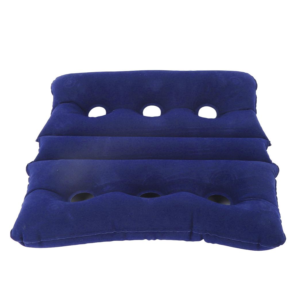 Inflatable Wheelchair Cushion Foldable Breathable Pressure Sore Cushion with 6 Ventilation Holes for Office Chair