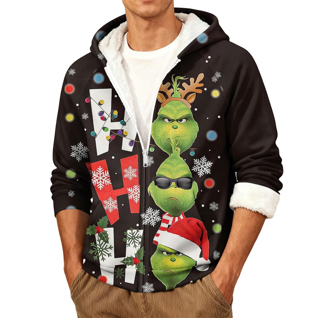 Pánská ležérní teplá bunda s kapucí