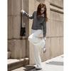 Demana Women's Scholarly Patchwork Lapel Knit Sweater