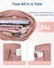 BAGSMART Large Capacity Tote Bag for Women, Travel Bag, Shoulder Bag, Diaper Bag, Commuter Bag, School Bag