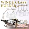 Sac Taske Bottle Stand, Wine Rack, Wine Glass Holder, Glass Stand, Wine Glass Storage (Bronze)