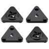 TRZX 4pcs Aluminum Alloy RC Wheel Adapter Combiner Upgrade Parts for Tamiya 1/10 58391 Hot Shot RC Car