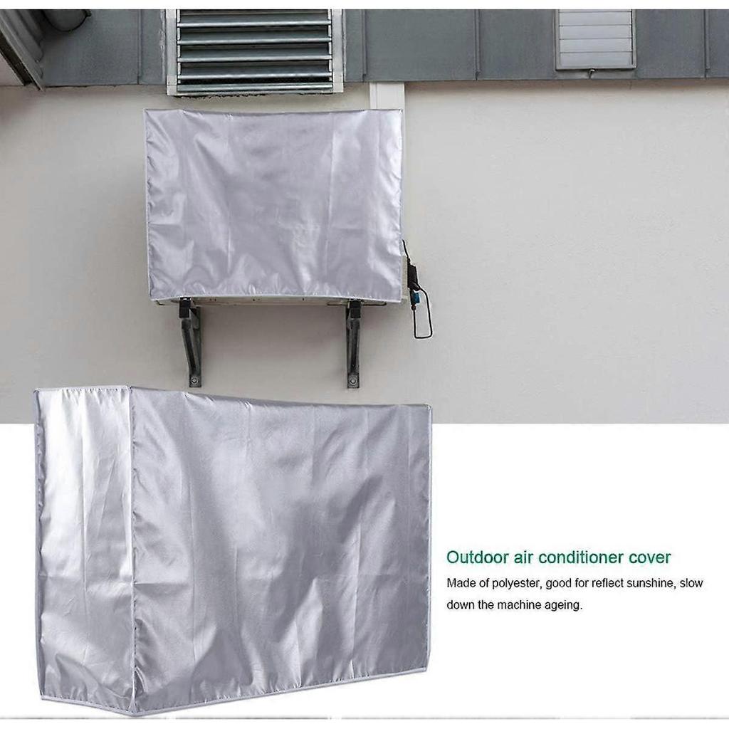 Air Conditioner Cover, AC Cover for Outdoor Protection, Rectangular, Anti-Dust, Anti-Now, Waterproof Ventilation, Full Coverage, Home Use