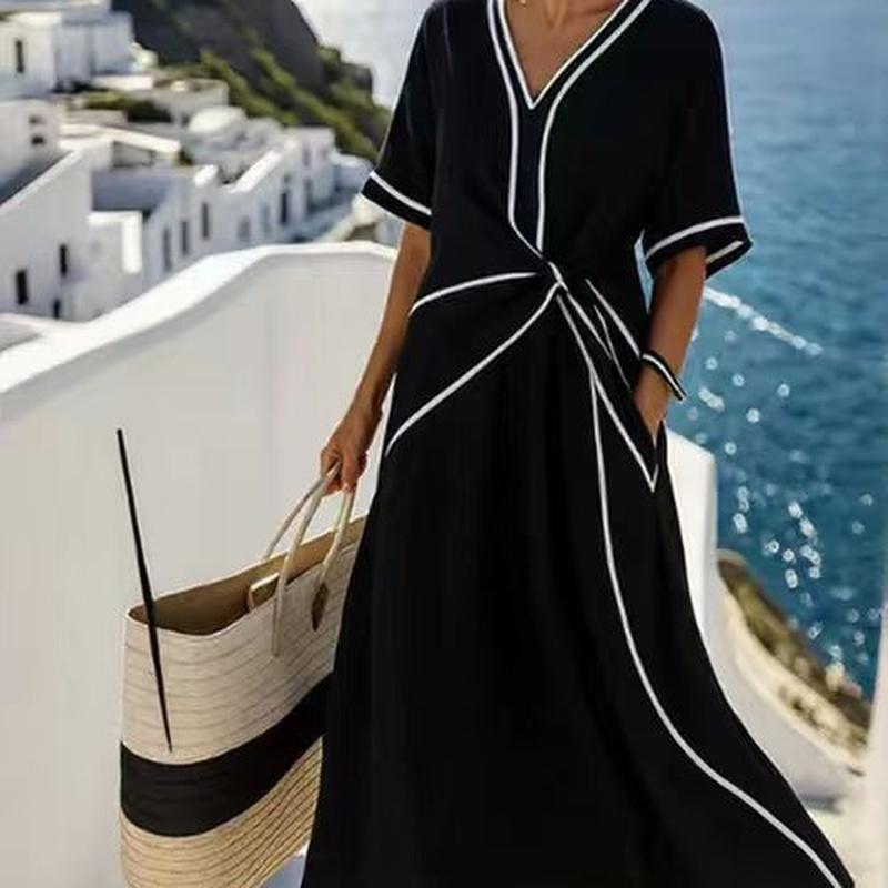 European Style Summer Elegant Maxi Dress Commuting