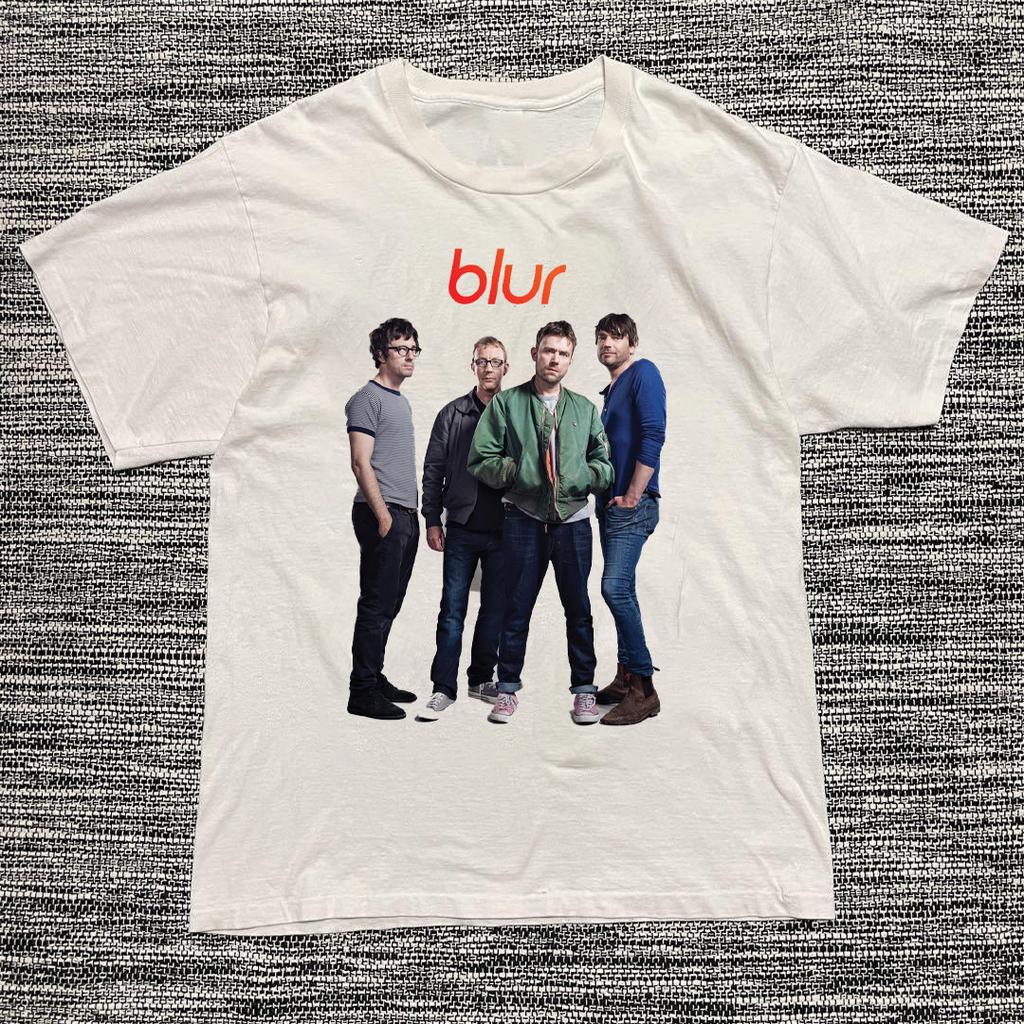 Blur Band 2025 Live Konzert Geschenk Fan Weiß Alle Größen T-Shirt KK95