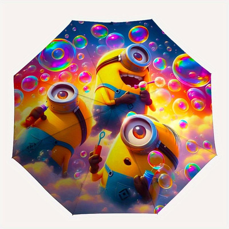 

1pc Minions Automatic Umbrella Durable Iron Frame & Plastic Handle, Gift for Men & Women, Sturdy Construction, Playful Design yy250826140