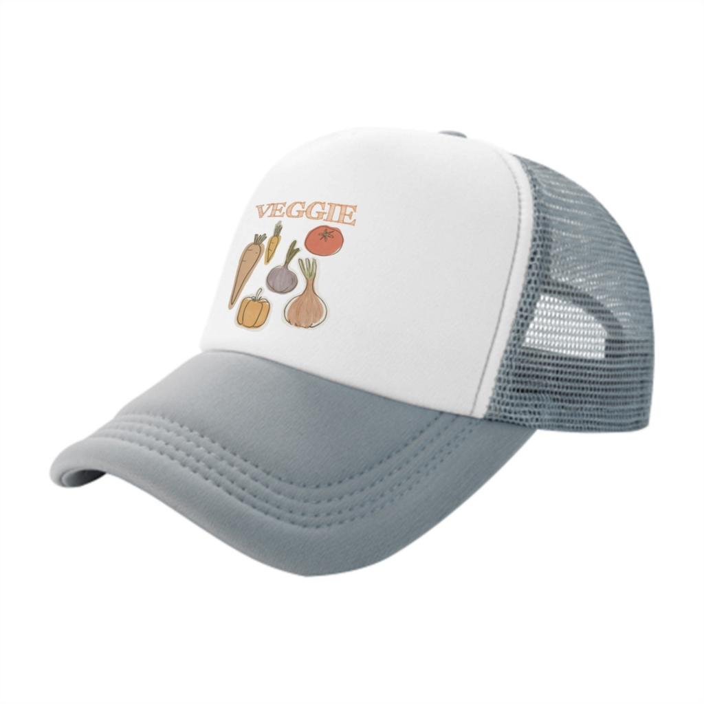 Vegetable Graphic Trucker Hat Unisex Adjustable Mesh Back Baseball Cap for Casual Outdoor