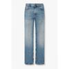 Men S Grain Leather Patch Straight jeanS A516106020