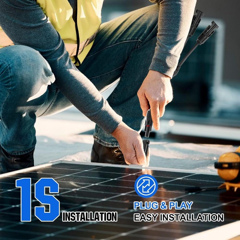 1000V/30A Solar Panel Connectors Flame Retardant Photovoltaic Cable Connectors  Solar Power System