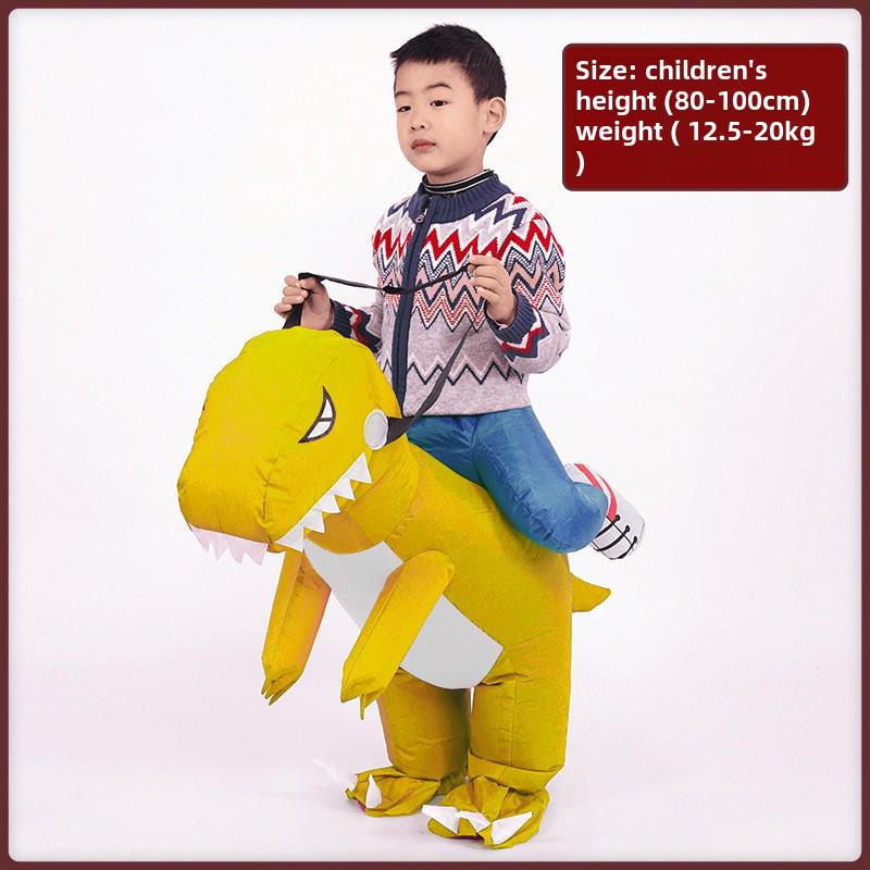 Dinosaurier Aufblasbares Kinderkostüm: Lustiges Halloween- und Outdoor-Performance-Outfit