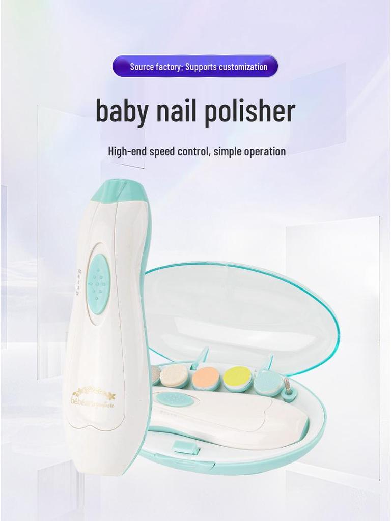 Baby & Pet Electric Nail Trimmer - Safe Nail Grinder for Newborns and Small Pets