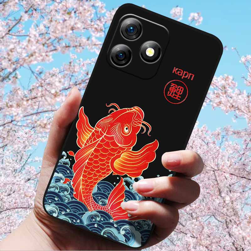 3D Relief Embossed Retro For Ulefone Note 18 Ultra Cases Soft Silicone Back Cover Cases For Ulefone Note 18 Ultra 3D Relief Case Note 18 Ultra