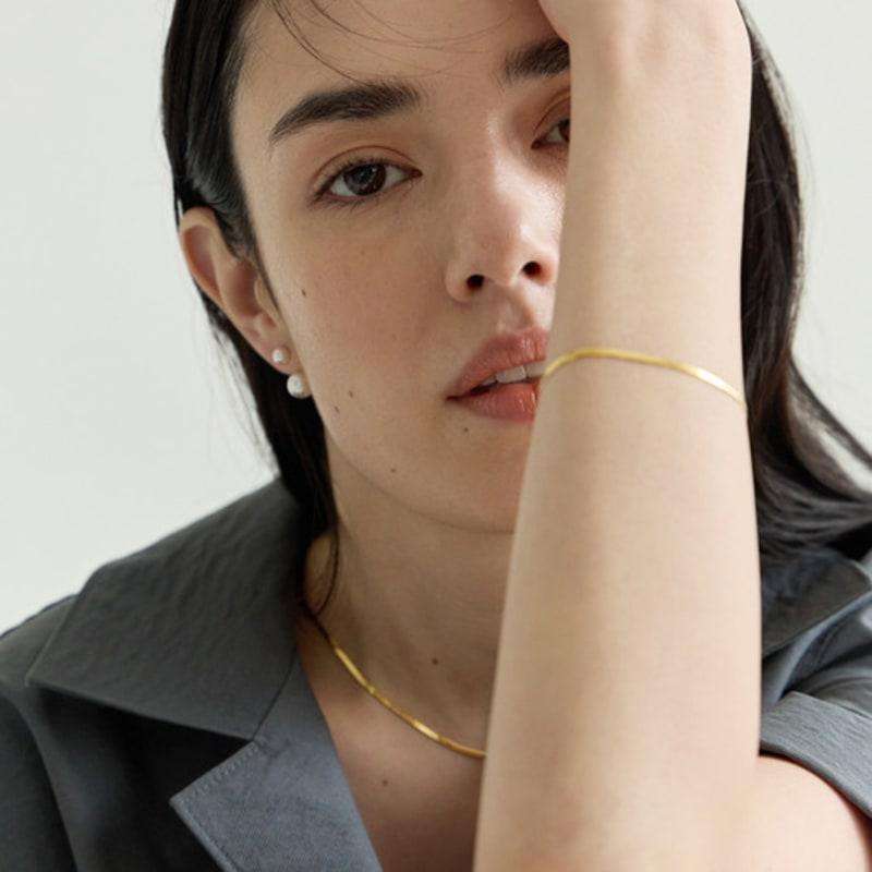 ENOUGHLIP Simple Silver Bracelet