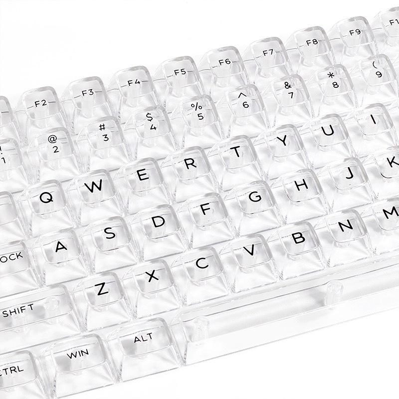 

132 клавиши DIY Белый прозрачный набор клавиш Sa Profile Dye-Sub Keycaps для механической клавиатуры Mx