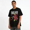 Vintage Rose Vine Print Casual Tee Trendy Retro Style Top Pure cotton T-shirt