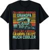 Model Railroad Grandpa Funny Train Lover Steam Engine T-Shirt