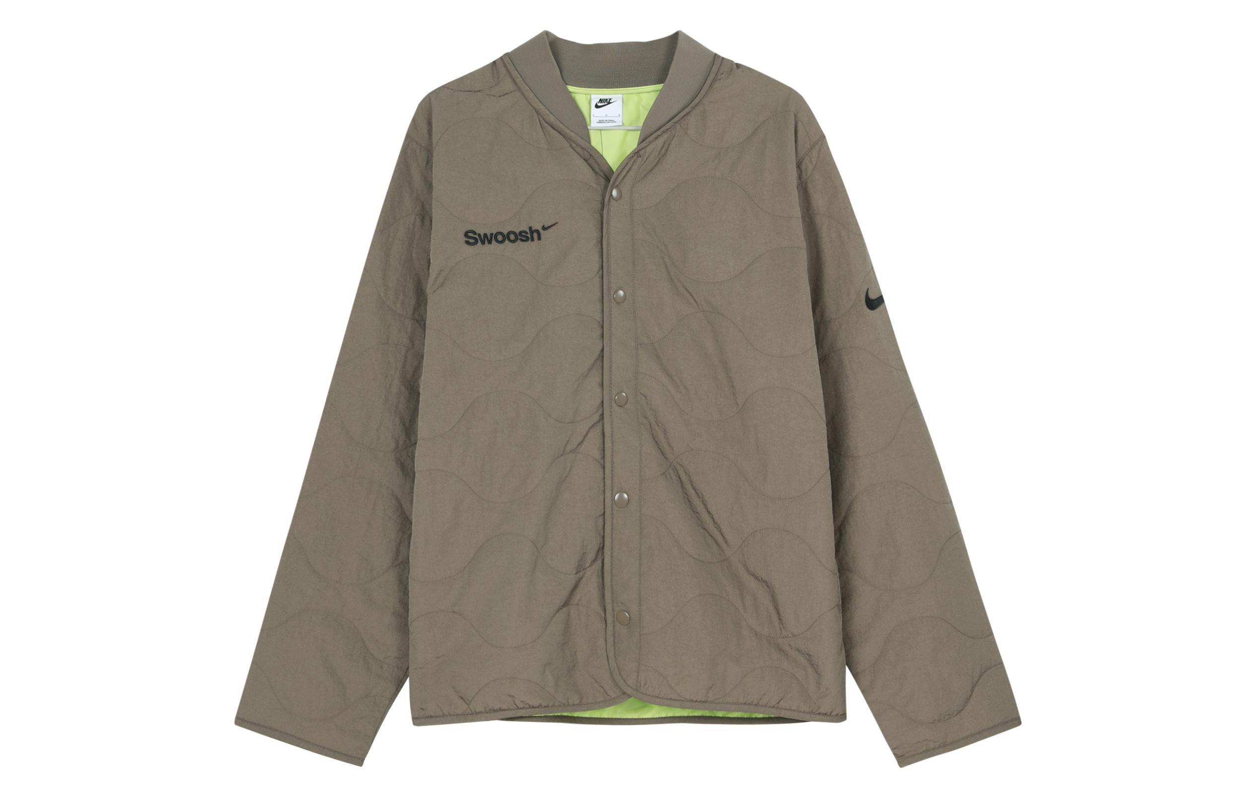 Nike Jackets Men s Brown Baseball Collar Moderate Other FB1909-031 M