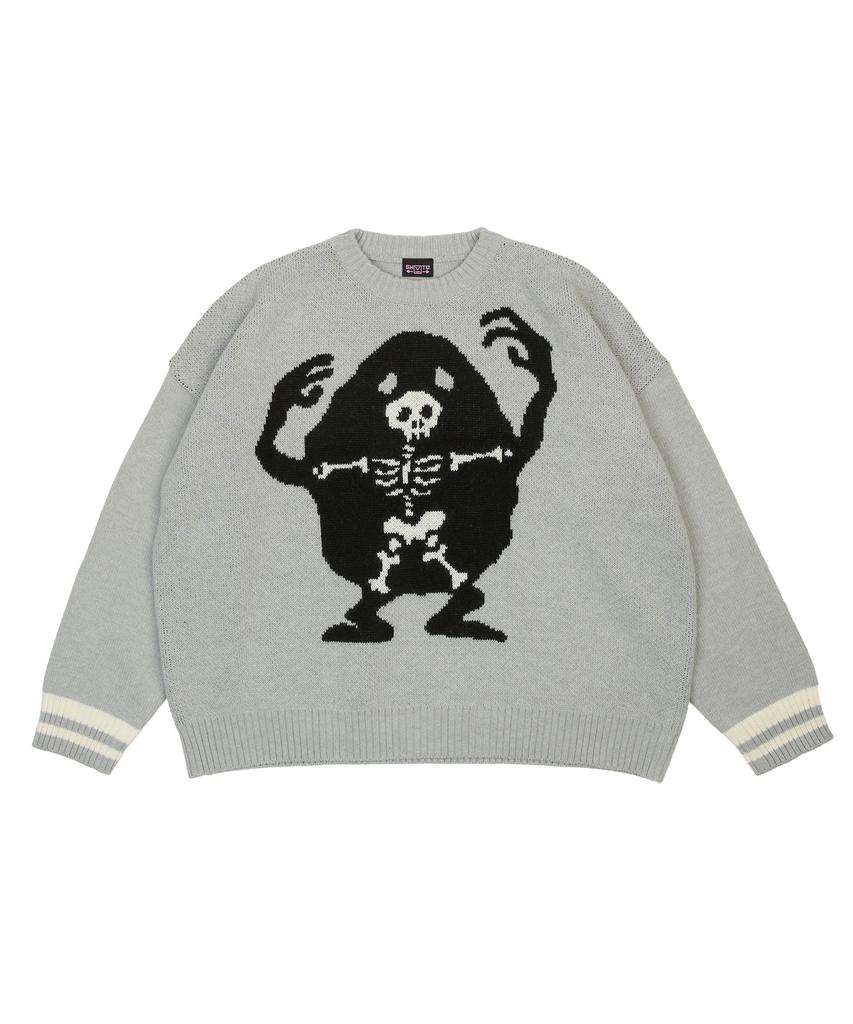 SHVTO Skeleton Knitwear Fog