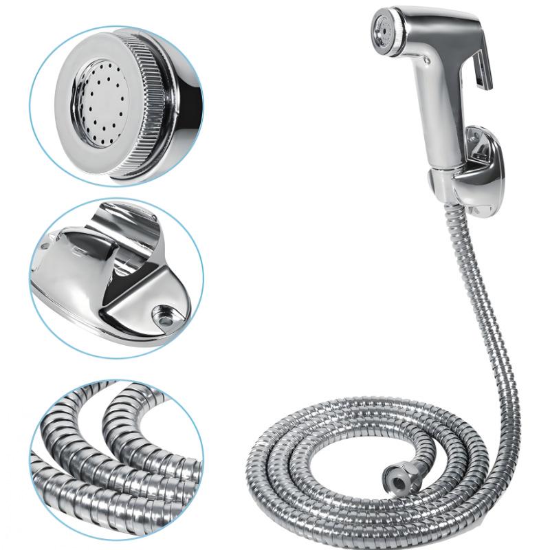 Set pulverizator bideu pentru baie de femei: Buton Booster pentru WC și Cap de Duș Mic