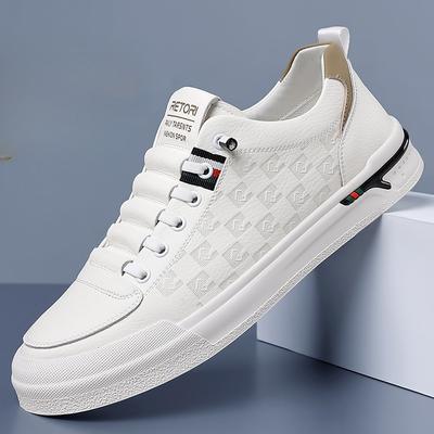 Sapatos de Verão Masculinos Respiráveis Sapatos Brancos Casuais Sapatos Esportivos Versáteis Sapatos Masculinos da Moda Solado Macio Sapatos Masculinos