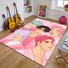 Custom KPop Demon Hunters Mat Personalized Name, Polyester Washable Indoor Entryway Rug, Gift for Christmas, Easter, Thanksgiving Day