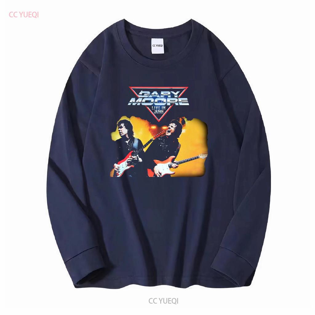 Gary Moore T Shirt Live In Japan Tour 83 Sizes S to XXL New long or short sleeves vintage Washed Versatile