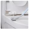 Silicone Toilet Brushes with Holder Set Wall-Mounted Long Handled Toilet Cleaning Brush Bristle Bathroom Accessories