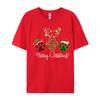 Merry Christmas Dog Paws Lights Buffalo Plaid Leopard Xmas TShirt Tops Tees Cotton Tee Short Sleeve TShirts Unisex