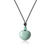 Heart Green Relaxation Good Work Love Fortune Good Luck Adjustable Length [Koai] Aventurine, Stone, Luck, Luck, Luck, Luck, Necklace, Pendant,