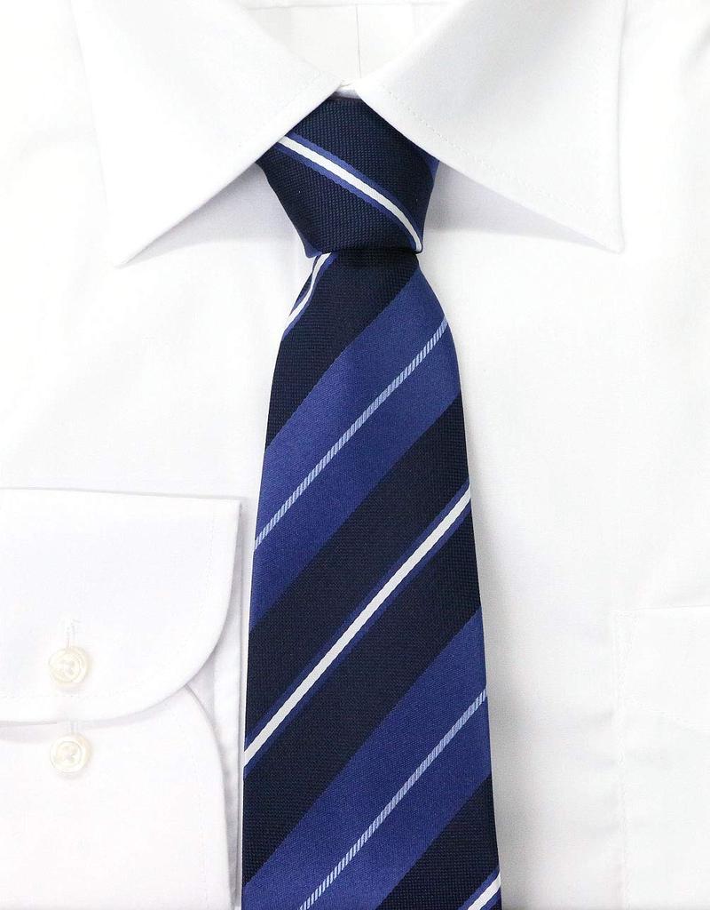Brand Necktie Made In Japan Silk Striped Designer Multi [Michiko London] 100% (B Pattern)