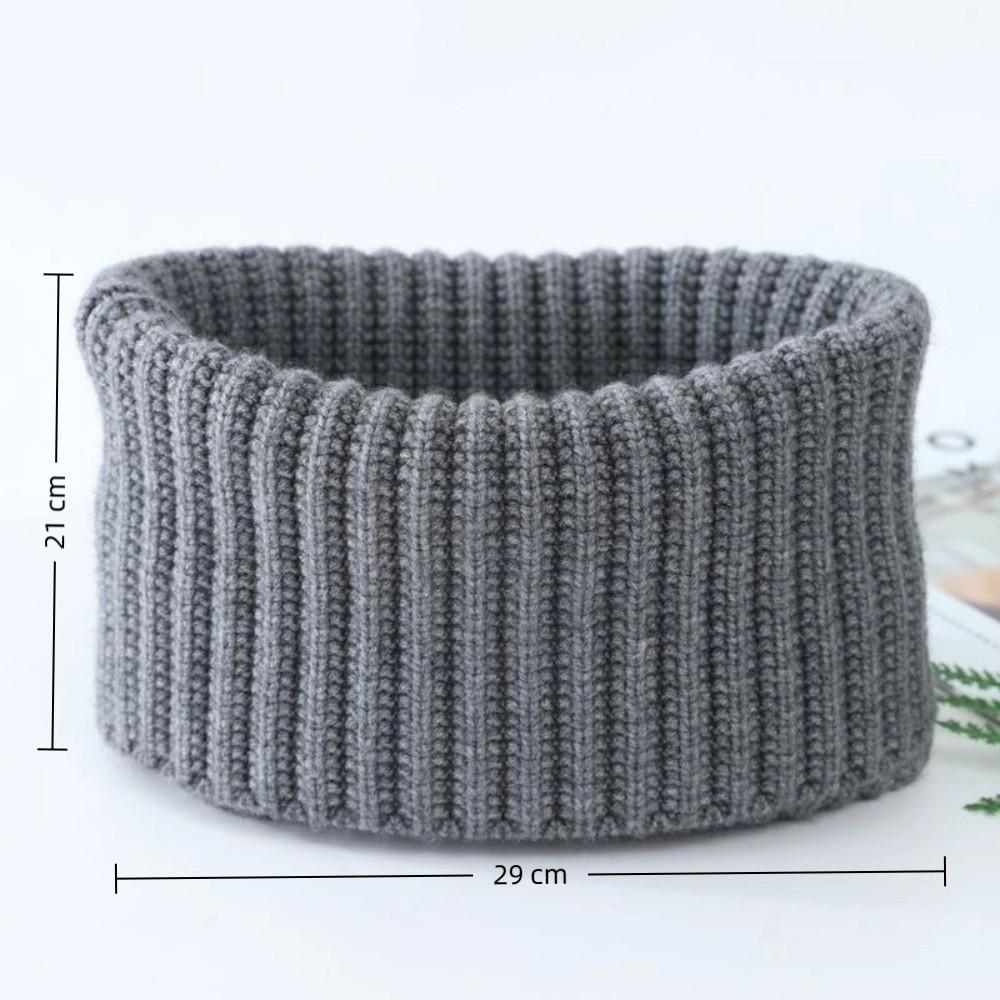 Warm Cervical Collar Knitted Knitted Scarf Fashion Winter Scarf  Men Women