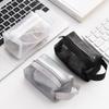 Transparent Mesh Storage Bag Nylon Transparent Cosmetic Bag Fashion Small Coin Purse  Daily