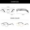 Transition Photochromic Optical Metal Progressive Reading Glasses Anti-Blue-Ray Resin Presbyopic Glass