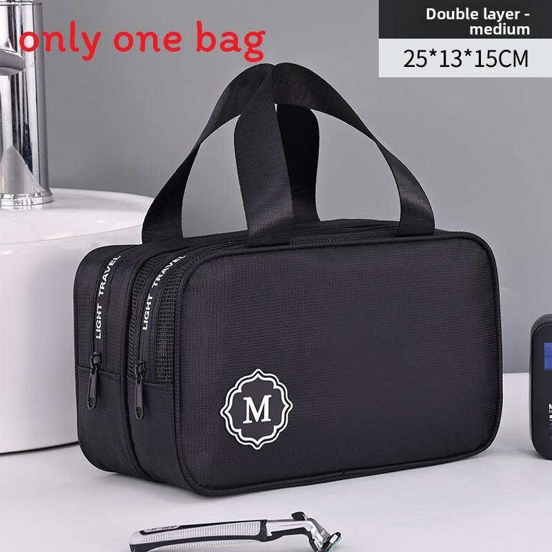 Polyester Travel Toiletry Bag With Waterproof Dry Wet Separation For Men And Women S