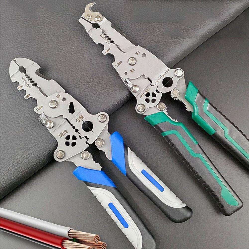 Efficient Foldable Wire Stripping Pliers Crimper Cable Cutter Cable Stripper Cutting Hand Tool