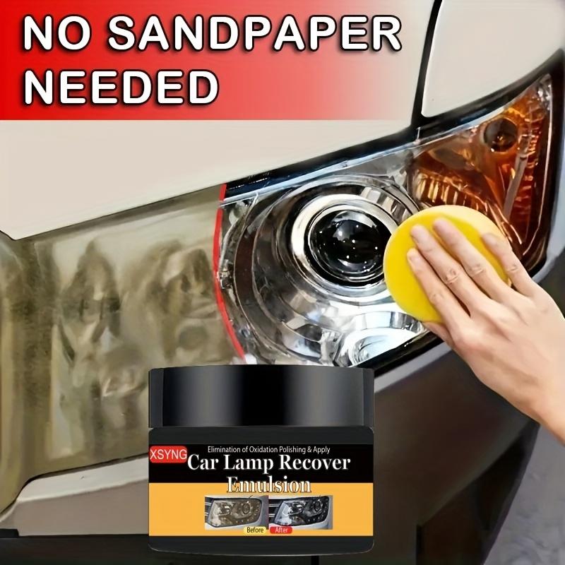 Car Headlight Repair and Polishing Kit, Headlight Scratch Remover, Repair Cleaning Paste, Removal of Oxidation, Headlight Polishing Wax