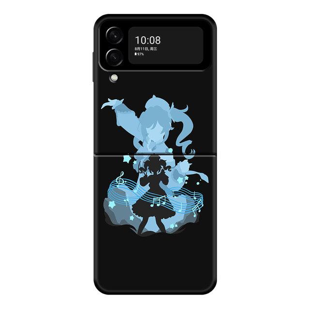 Pc Genshin Impact Anime For Samsung Galaxy Z Flip3 5g Zflip3 Zflip Flip Hard Phone Cover