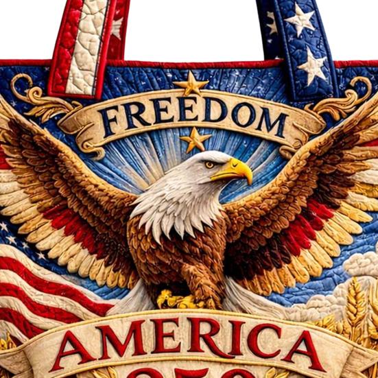 USA 250. Jahrestag Tragetasche, Unabhängigkeitstag Handtasche, Rot Weiß Blau Einkaufstasche, Wiederverwendbare Patriotische Tasche für 4. Juli Geschenke